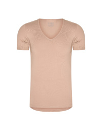 RJ Heren Anti-Zweet T-Shirt Katoen Diepe V-Hals Natural