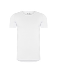 RJ Heren Anti-Zweet T-Shirt Katoen Ronde Hals Wit 