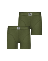 RJ Pure Color Thionville 2-Pck Jongens Boxershort Dark Green 