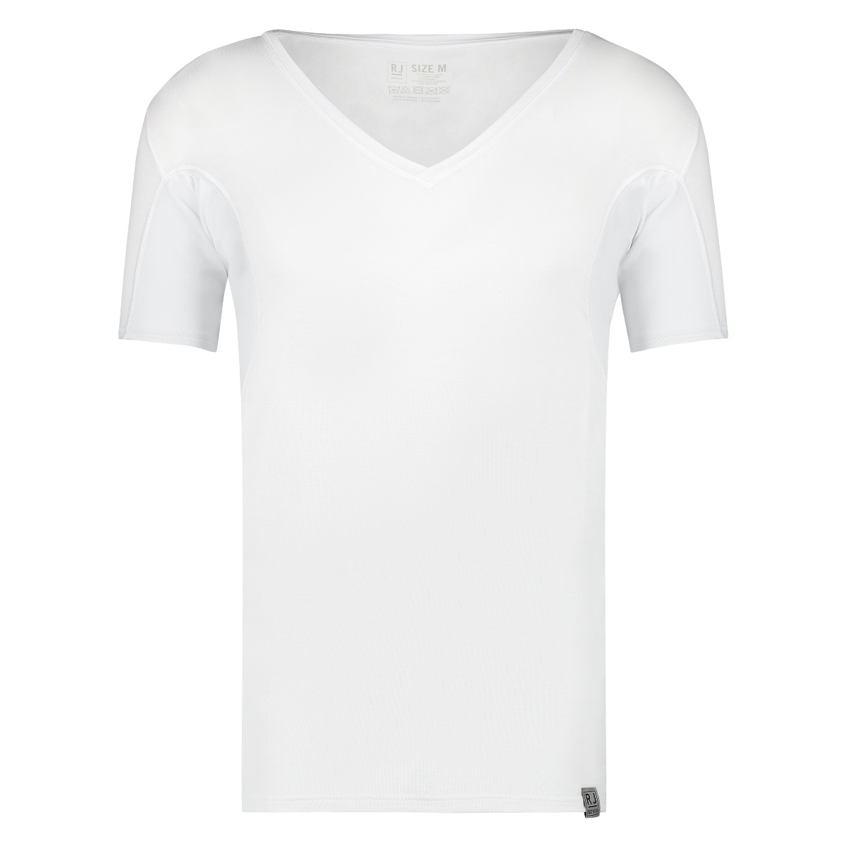 RJ Bodywear Sweatproof Copenhagen Heren Diepe V-Hals T-Shirt Wit S