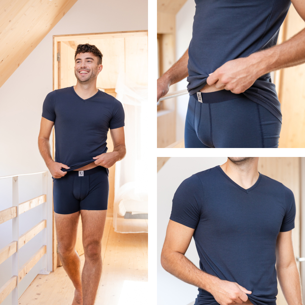 Heren T-shirt in verschillende settings &ndash; RJ Bodywear