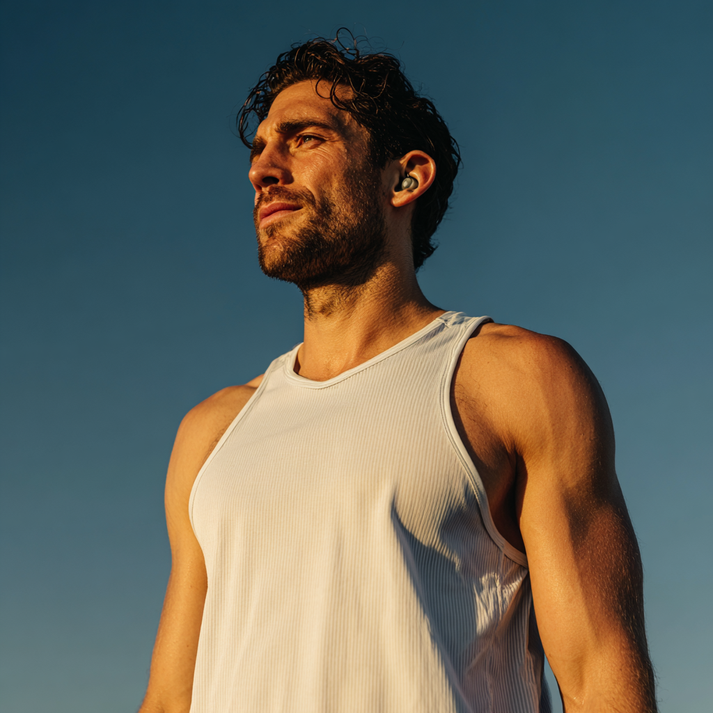 Wit mouwloos T-shirt / singlet voor heren – RJ Bodywear